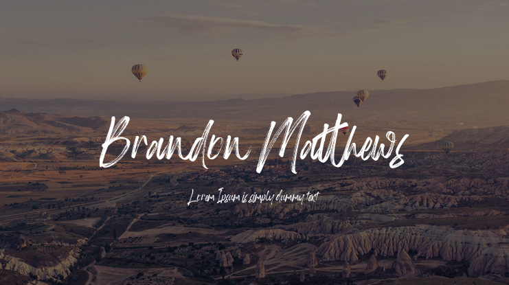 Brandon Matthews Font