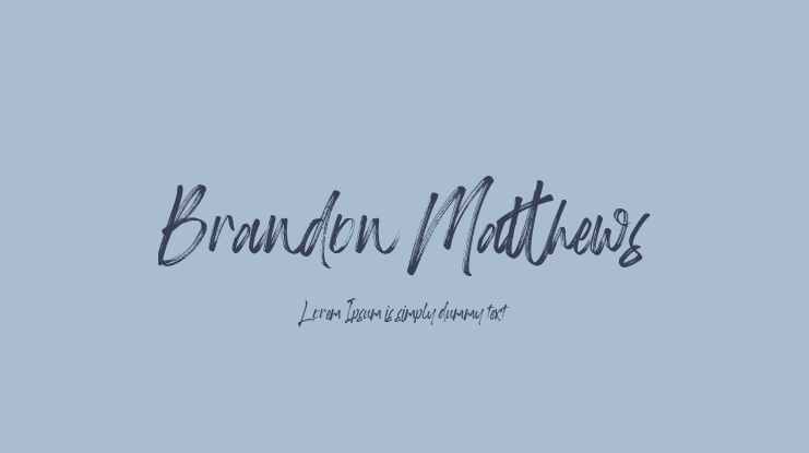 Brandon Matthews Font