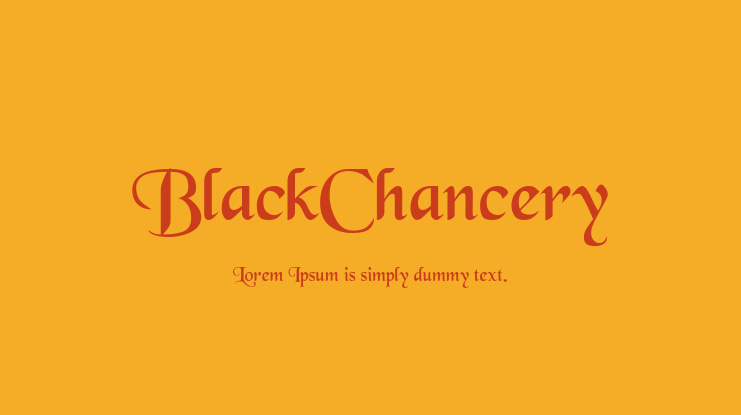 BlackChancery Font