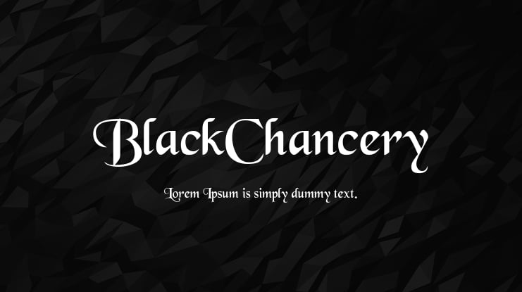 BlackChancery Font
