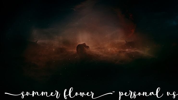 summer flower- personal use Font