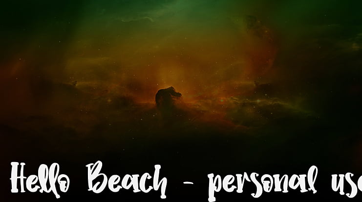 Hello Beach - personal use Font