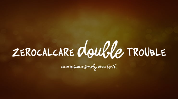 Zerocalcare Double Trouble Font Family