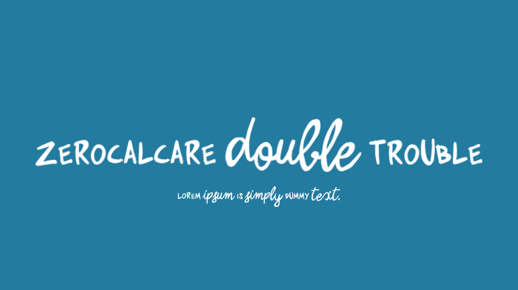 Zerocalcare Double Trouble Font Family