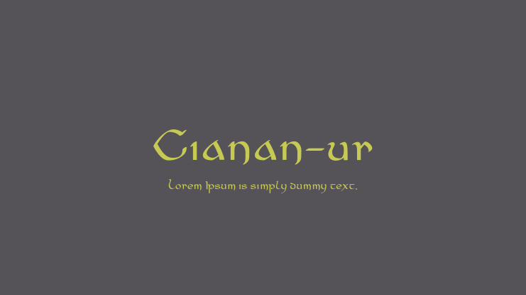 Cianan-ur Font