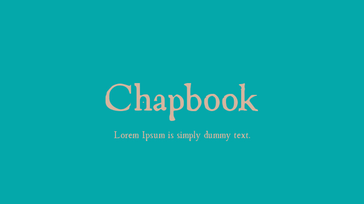 Chapbook Font Family