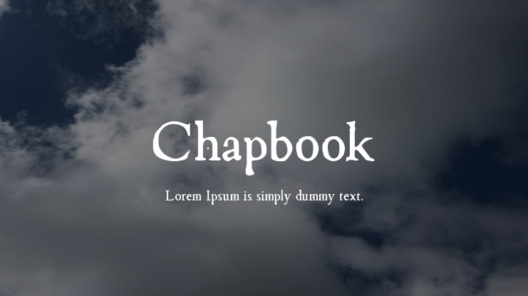 Chapbook Font Family