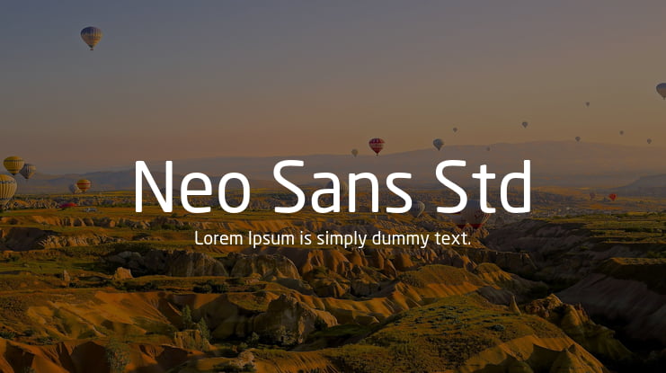 Neo Sans Std Font Family