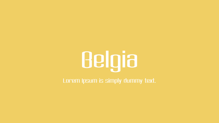 Belgia Font