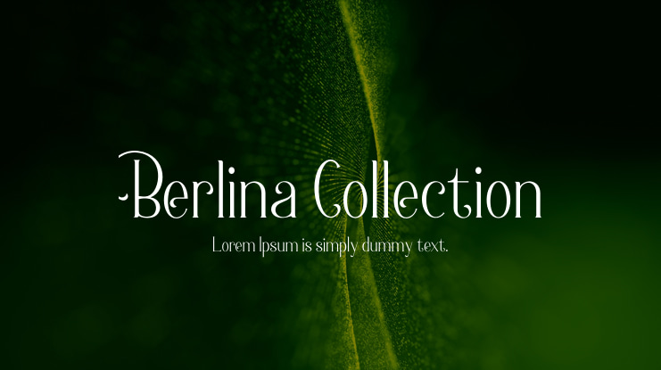 Berlina Collection Font