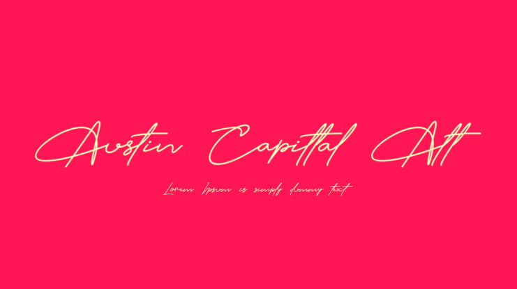 Austin Capittal Alt Font