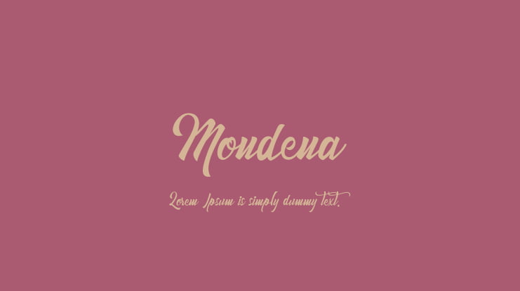 Mondena Font