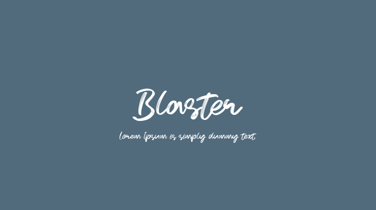 Blaster Font