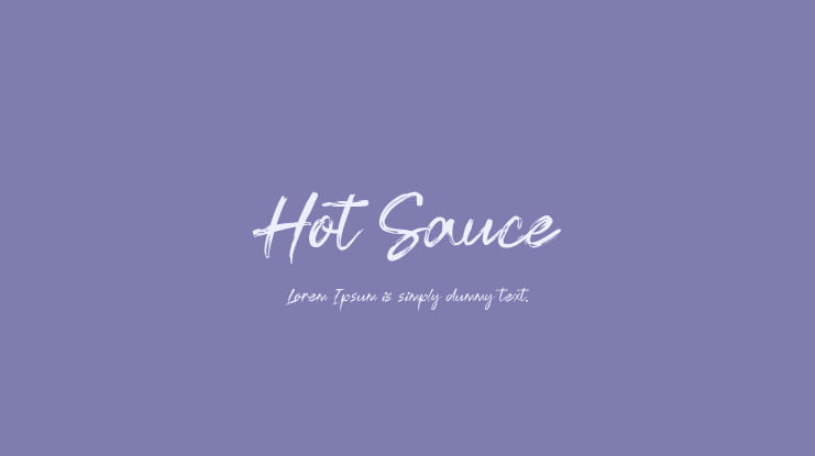 Hot Sauce Font