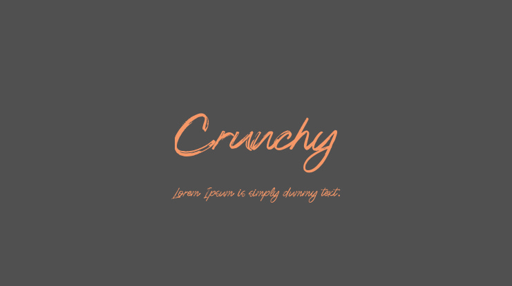 Crunchy Font