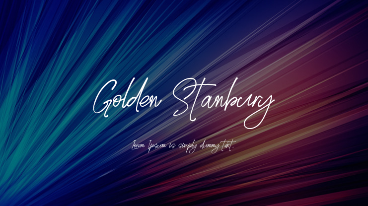 Golden Stanbury Font