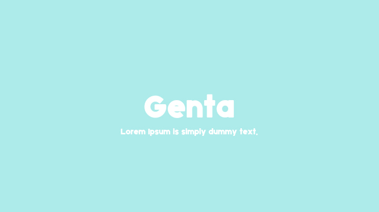 Genta Font