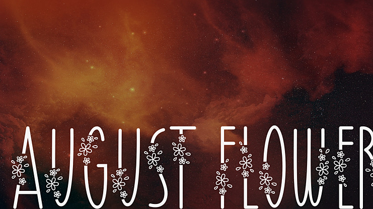 August Flower Font