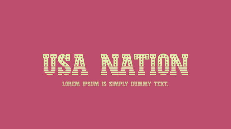 USA Nation Font Family