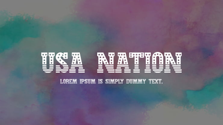 USA Nation Font Family