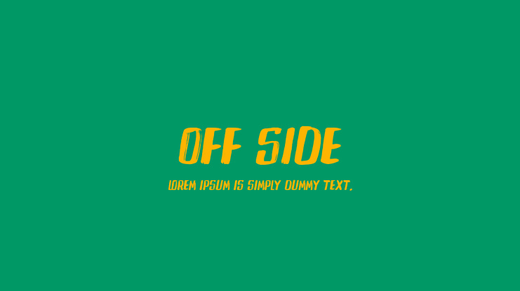 Off Side Font