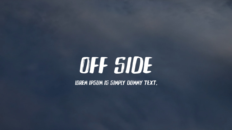 Off Side Font