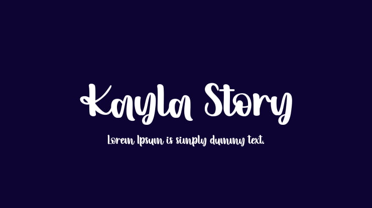 Kayla Story Font