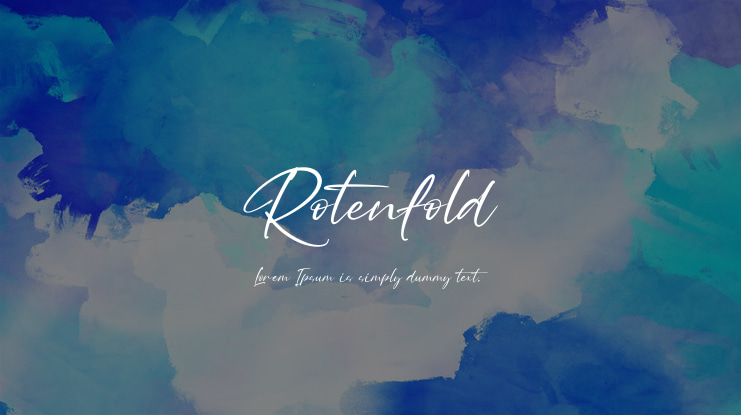 Rotenfold Font