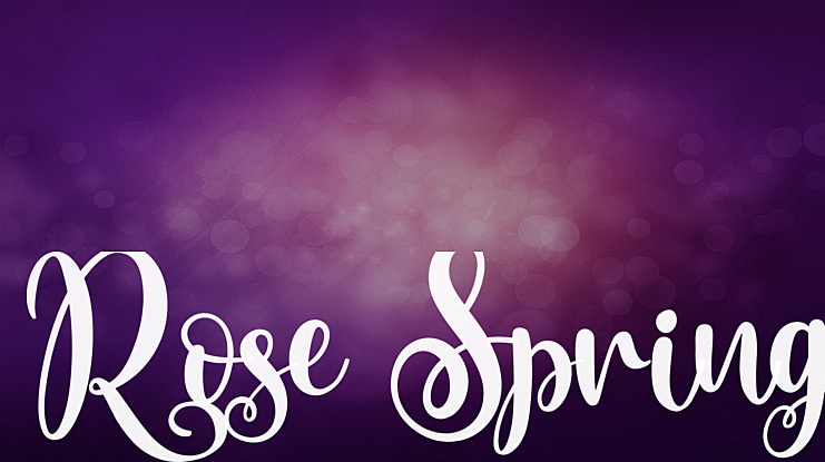 Rose Spring Font