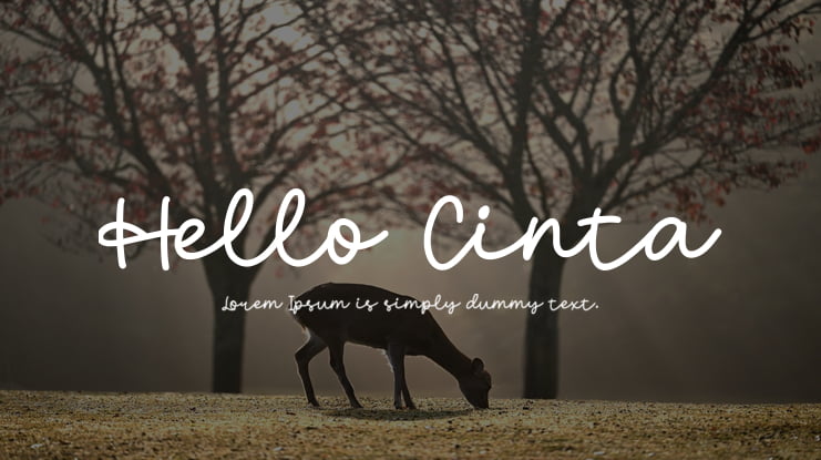 Hello Cinta Font