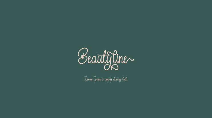 Beautyline Font