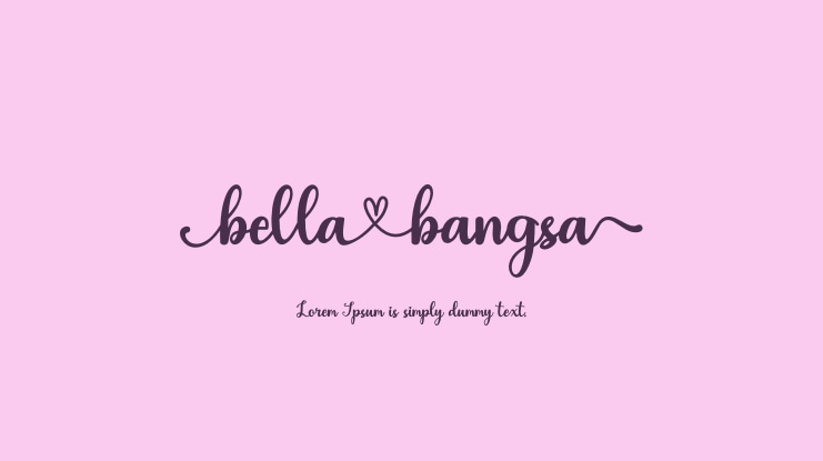 bellabangsa Font