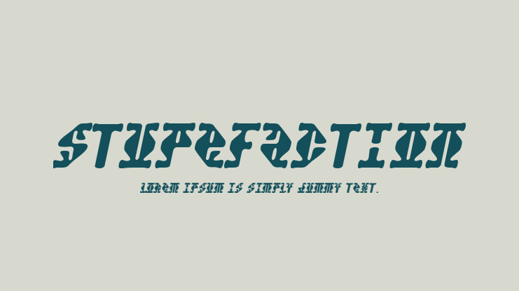 Stupefaction Font