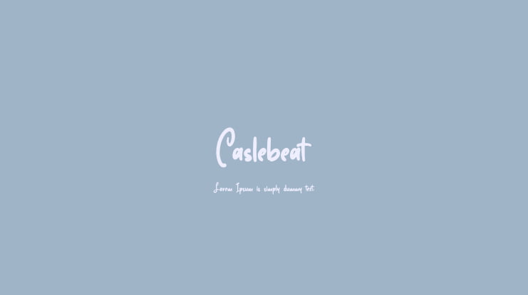 Caslebeat Font