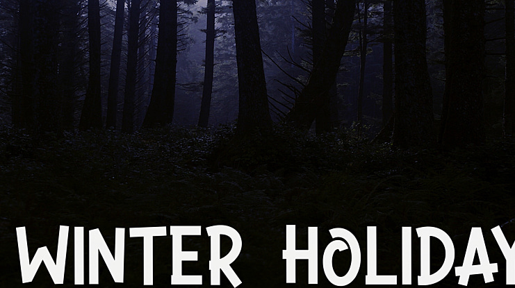 WINTER HOLIDAY Font