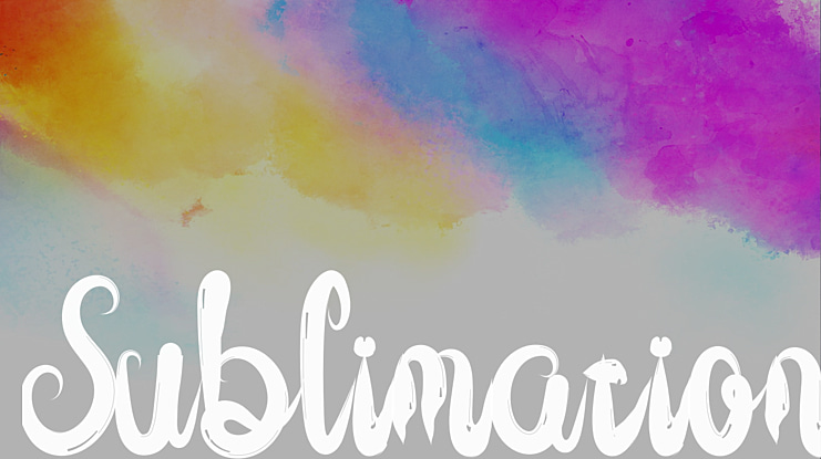 Sublimation Font