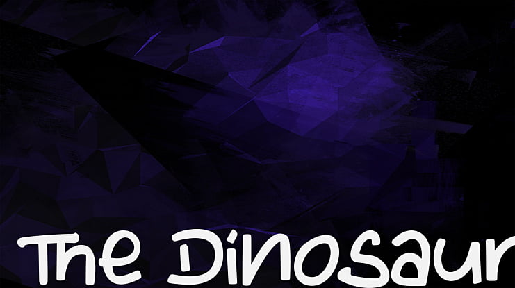 The Dinosaur Font