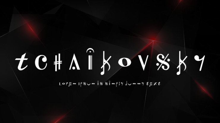 Tchaikovsky Font