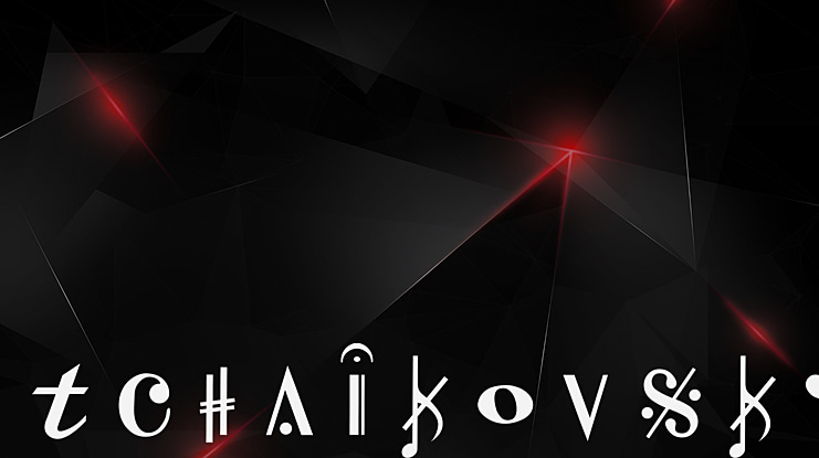 Tchaikovsky Font