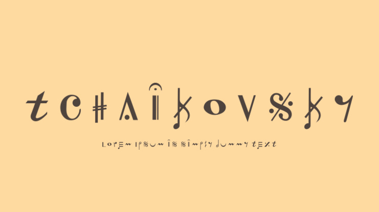 Tchaikovsky Font