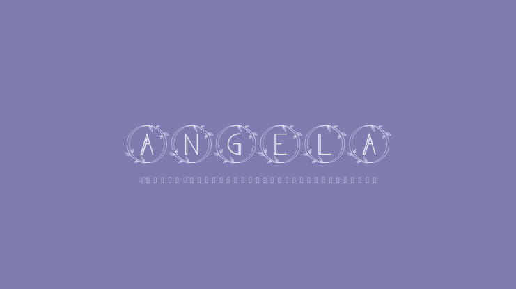 ANGELA Font Family