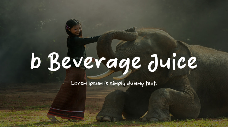 b Beverage Juice Font