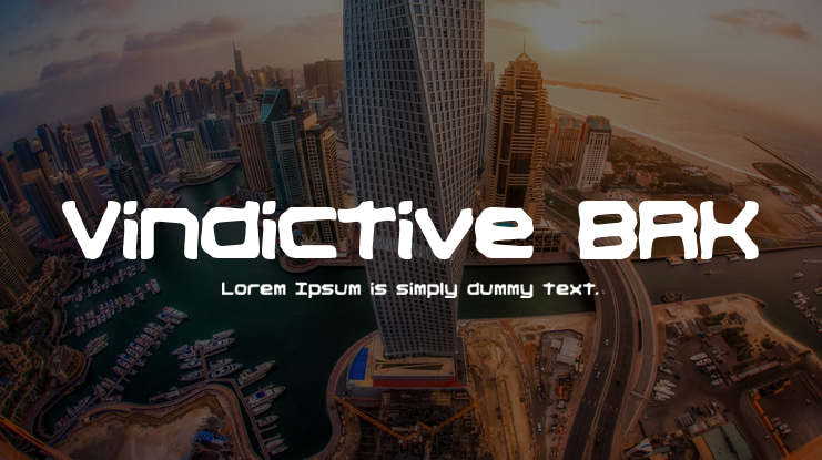 Vindictive BRK Font