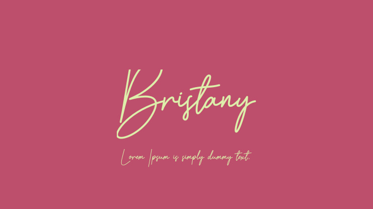 Bristany Font Family