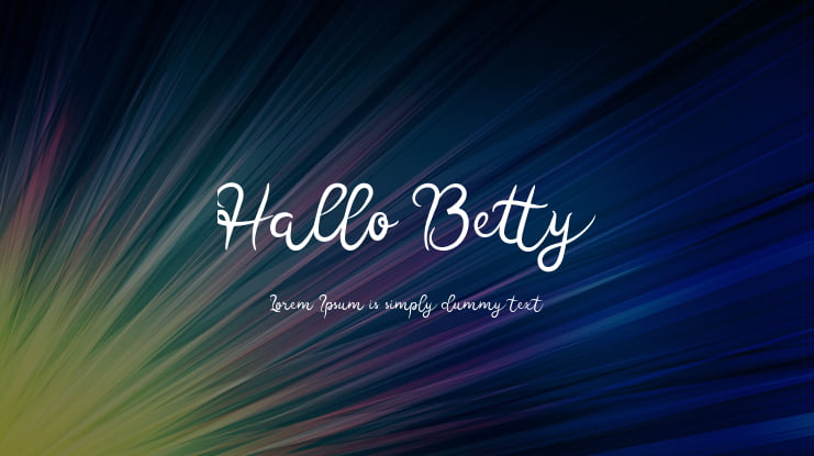 Hallo Betty Font
