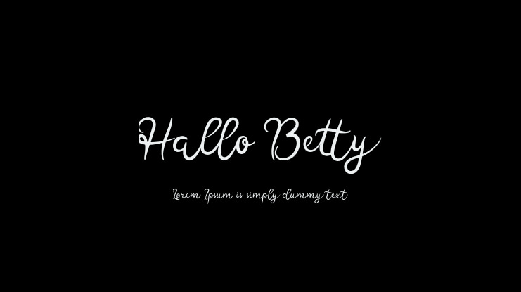 Hallo Betty Font