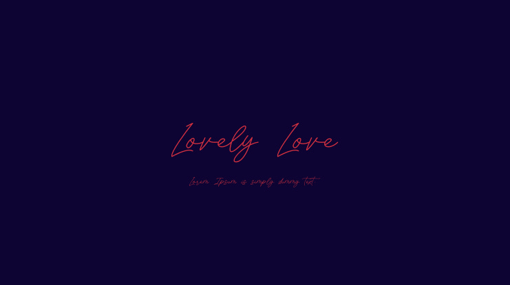 Lovely Love Font