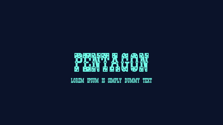 Pentagon Font