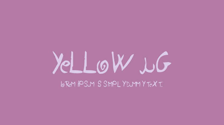 Yellow Jug Font