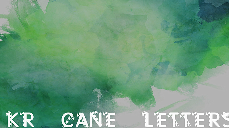 KR Cane Letters Font